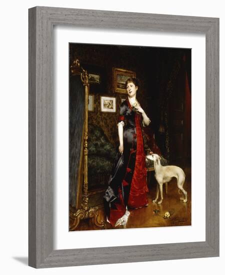 The New Dress, 1888-Evariste Carpentier-Framed Giclee Print