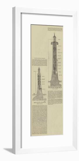 The New Eddystone Lighthouse-null-Framed Giclee Print