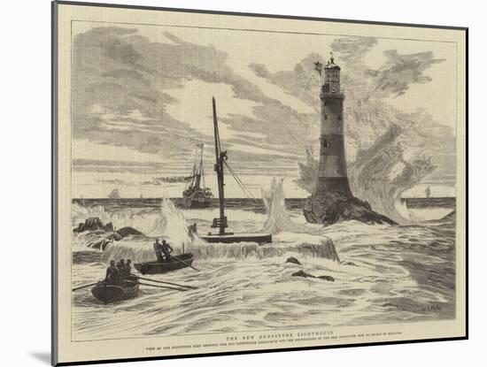 The New Eddystone Lighthouse-William Lionel Wyllie-Mounted Giclee Print