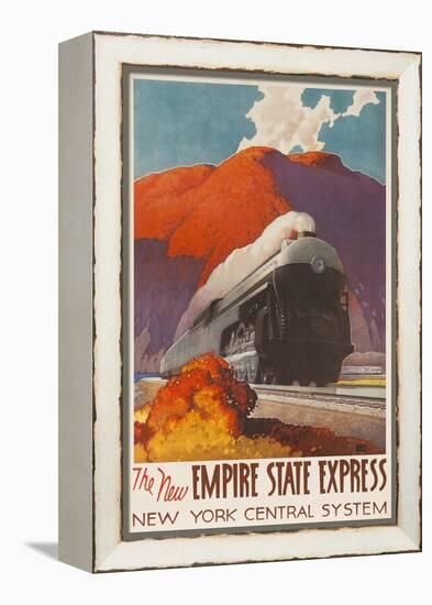 The New Empire State Express, New York Central System Rail Poster-null-Framed Premier Image Canvas