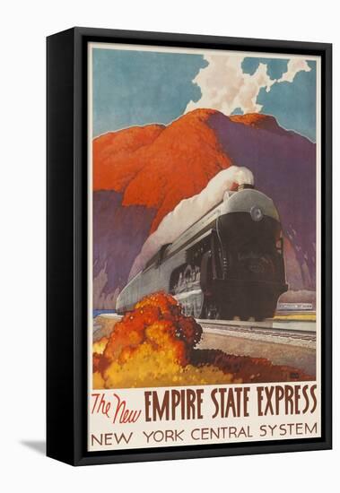 The New Empire State Express, New York Central System Rail Poster-null-Framed Premier Image Canvas