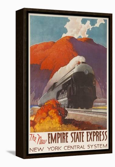 The New Empire State Express, New York Central System Rail Poster-null-Framed Premier Image Canvas