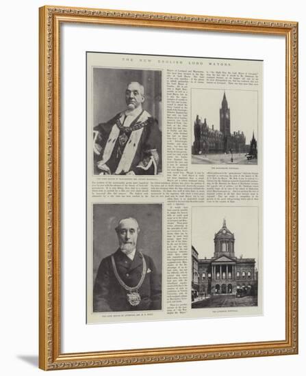 The New English Lord Mayors-null-Framed Giclee Print