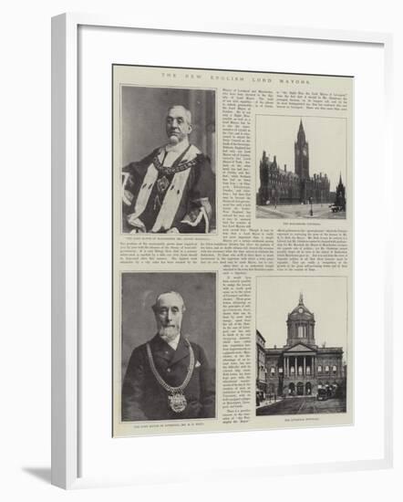 The New English Lord Mayors-null-Framed Giclee Print