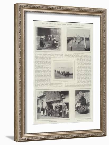 The New Epoch in Father Nile's History, Scenes in Cairo-null-Framed Giclee Print