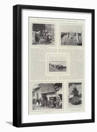 The New Epoch in Father Nile's History, Scenes in Cairo-null-Framed Giclee Print