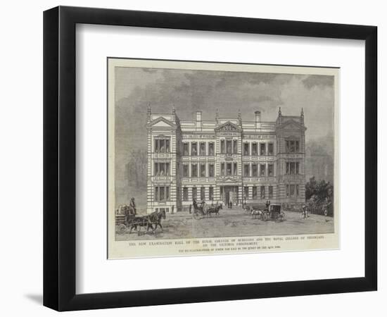 The New Examination Hall of the Royal College of Surgeons and the Royal College of Physicians on th-null-Framed Giclee Print