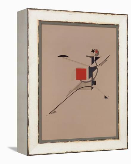 The New. Figurine for the Opera Victory over the Sun by A. Kruchenykh, 1920-1921-El Lissitzky-Framed Premier Image Canvas