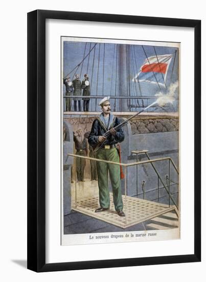 The New Flag of the Russian Navy, 1898-Henri Meyer-Framed Giclee Print