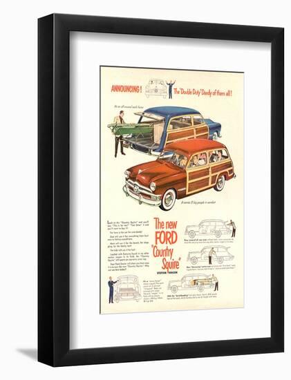 The New Ford Country Squire-null-Framed Art Print