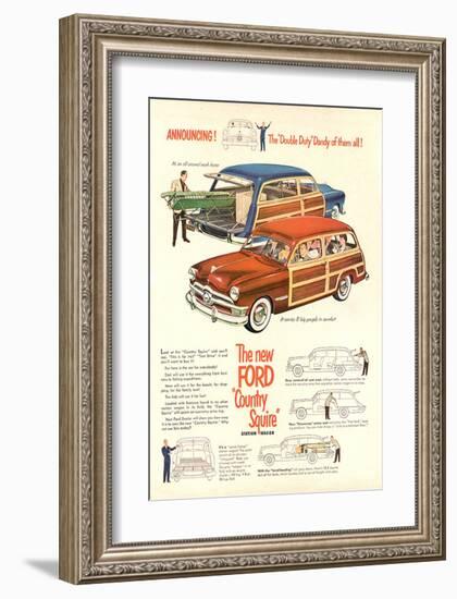 The New Ford Country Squire-null-Framed Art Print