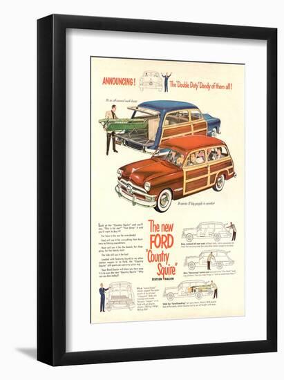 The New Ford Country Squire-null-Framed Art Print