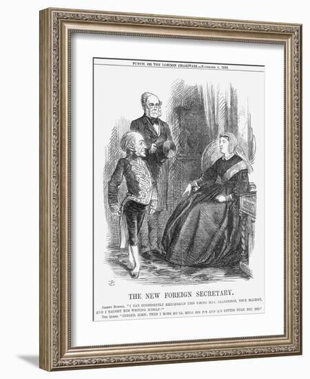 The New Foreign Secretary, 1865-John Tenniel-Framed Giclee Print