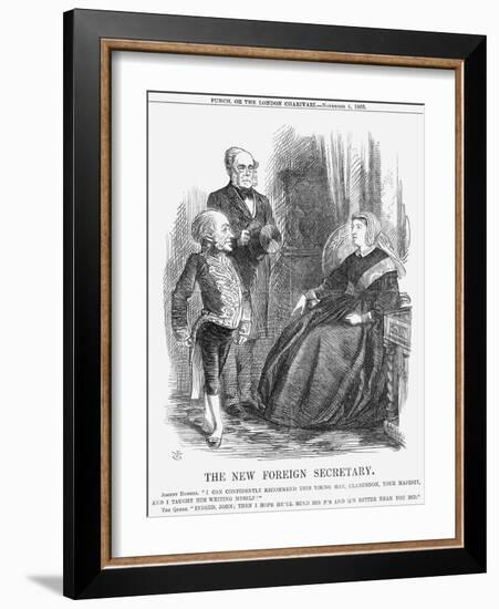 The New Foreign Secretary, 1865-John Tenniel-Framed Giclee Print