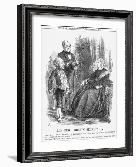 The New Foreign Secretary, 1865-John Tenniel-Framed Giclee Print