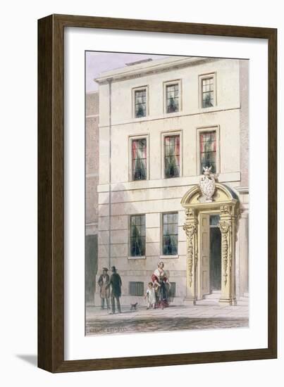 The New Front of Painter Stainers Hall, 1850-Thomas Hosmer Shepherd-Framed Giclee Print