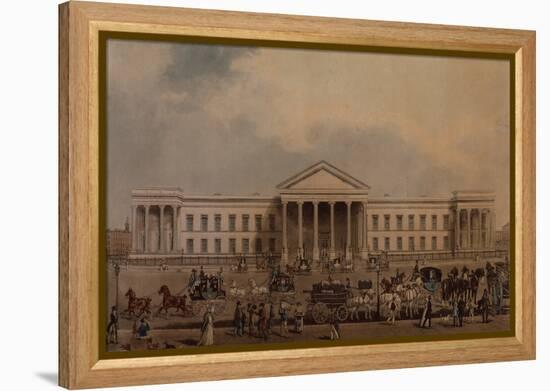 The New General Post Office, 1829 (Coloured Engraving)-James Pollard-Framed Premier Image Canvas