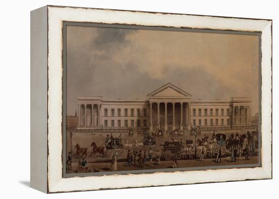 The New General Post Office, 1829 (Coloured Engraving)-James Pollard-Framed Premier Image Canvas