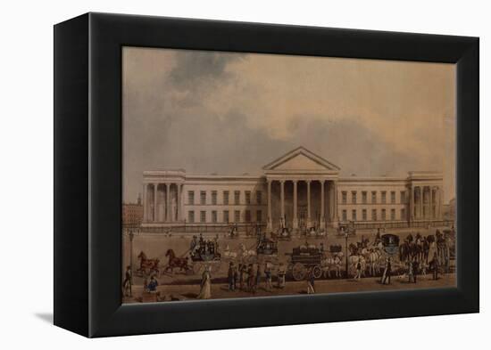 The New General Post Office, 1829 (Coloured Engraving)-James Pollard-Framed Premier Image Canvas