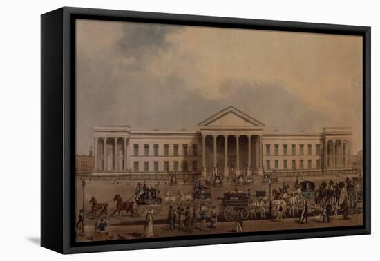 The New General Post Office, 1829 (Coloured Engraving)-James Pollard-Framed Premier Image Canvas