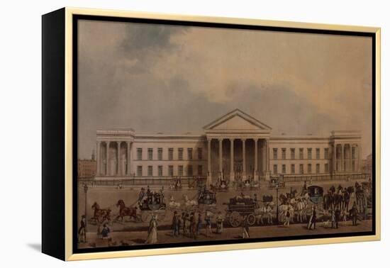 The New General Post Office, 1829 (Coloured Engraving)-James Pollard-Framed Premier Image Canvas