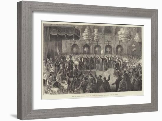 The New German Emperor William II Opening the Reichstag, the Speech from the Throne-null-Framed Giclee Print