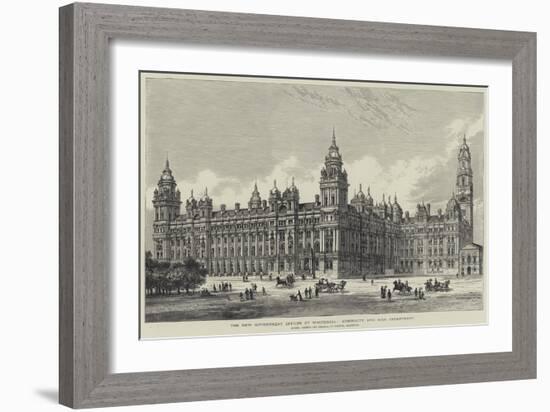 The New Government Offices at Whitehall, Admiralty and War Department-Frank Watkins-Framed Giclee Print