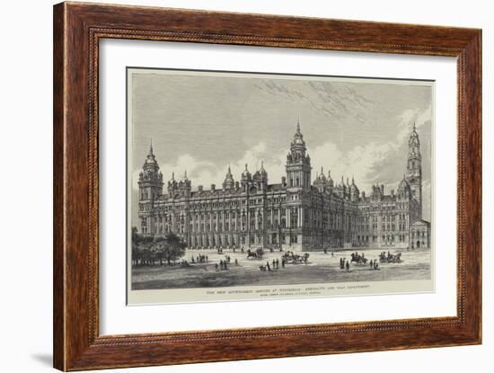 The New Government Offices at Whitehall, Admiralty and War Department-Frank Watkins-Framed Giclee Print