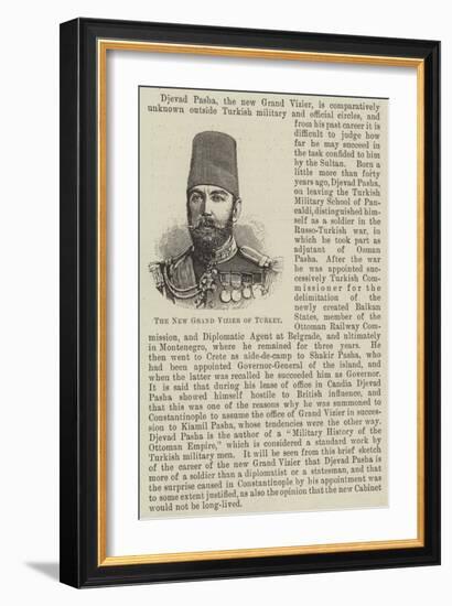 The New Grand Vizier of Turkey-null-Framed Giclee Print