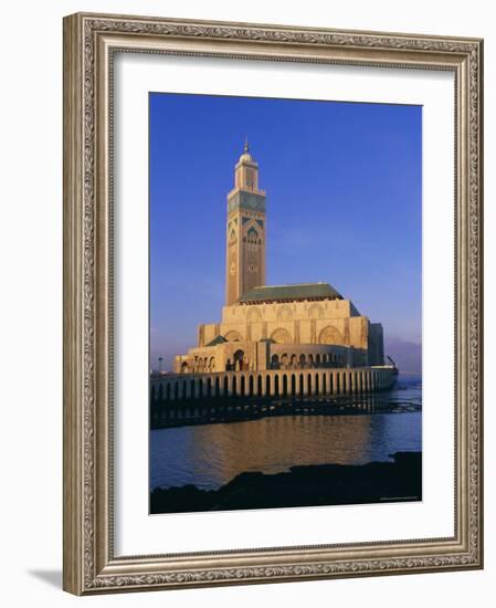 The New Hassan II Mosque, Casablanca, Morocco, North Africa, Africa-Bruno Morandi-Framed Photographic Print