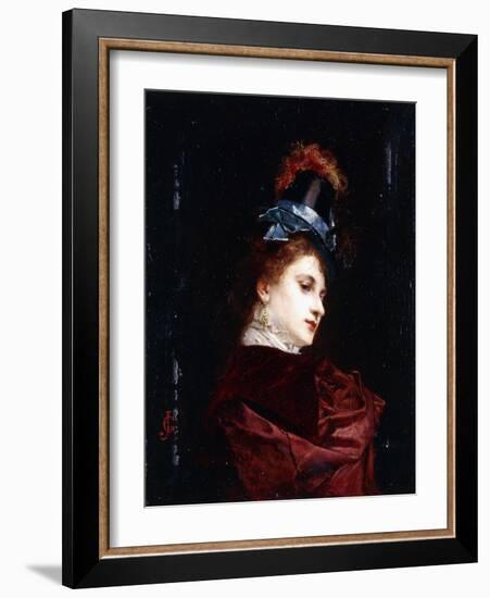 The New Hat-Gustave Jacquet-Framed Giclee Print