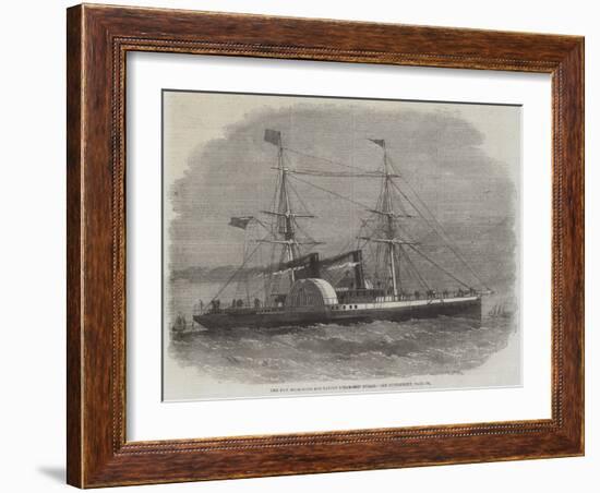 The New Hong-Kong and Canton Steam-Ship Nurgis-Edwin Weedon-Framed Giclee Print