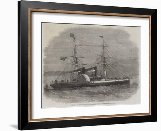 The New Hong-Kong and Canton Steam-Ship Nurgis-Edwin Weedon-Framed Giclee Print