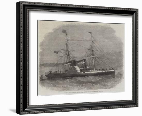 The New Hong-Kong and Canton Steam-Ship Nurgis-Edwin Weedon-Framed Giclee Print