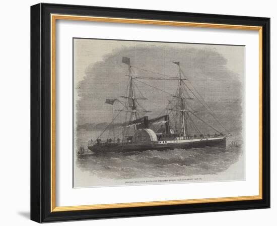 The New Hong-Kong and Canton Steam-Ship Nurgis-Edwin Weedon-Framed Giclee Print