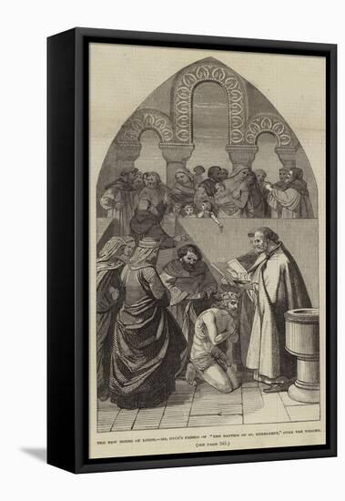 The New House of Lords, Mr Dyce's Fresco of The Baptism of St Ethelbert, over the Throne-null-Framed Premier Image Canvas