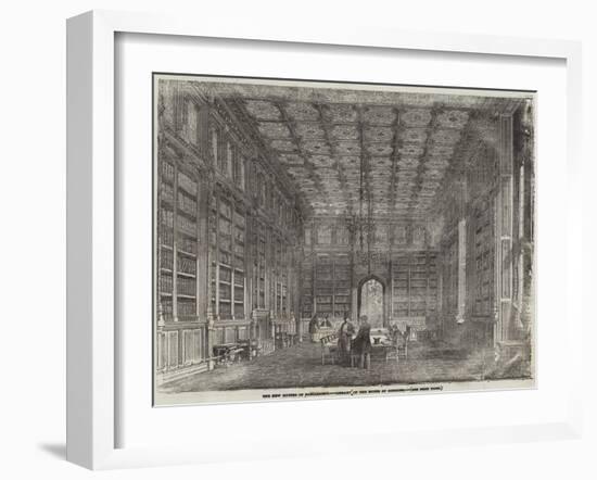 The New Houses of Parliament, Library of the House of Commons-null-Framed Giclee Print