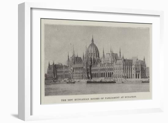 The New Hungarian Houses of Parliament at Budapest-null-Framed Giclee Print