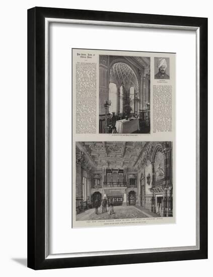 The New Indian Durbar Room in the New Wing of Osborne House-null-Framed Giclee Print