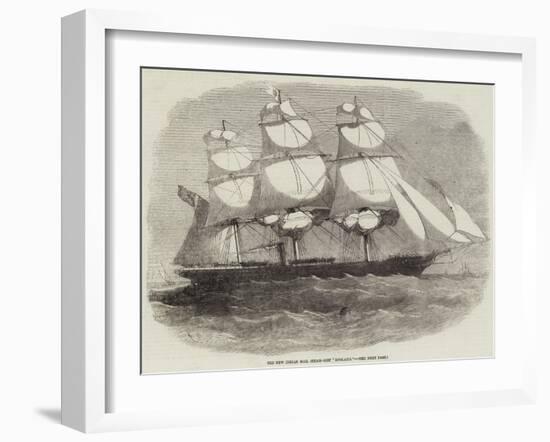 The New Indian Mail Steam-Ship England-Edwin Weedon-Framed Giclee Print