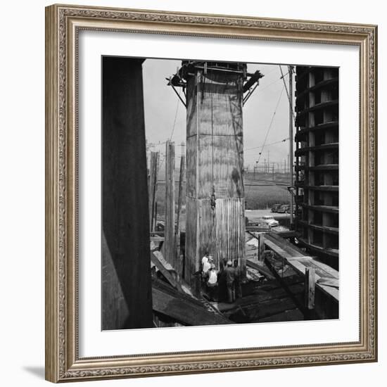 The New Jersey Turnpike under Construction-Bernard Hoffman-Framed Photographic Print