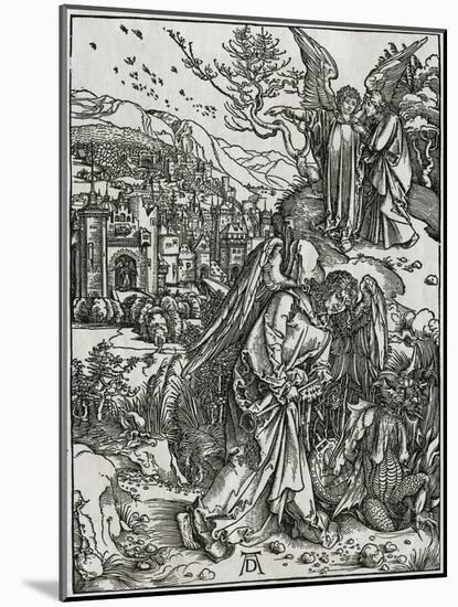 The New Jerusalem and the Bottomless Pit-Albrecht Dürer-Mounted Giclee Print
