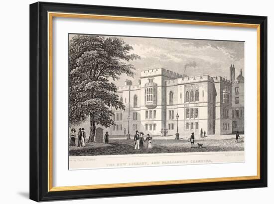 The New Library, and Parliament Chambers-Thomas Hosmer Shepherd-Framed Giclee Print