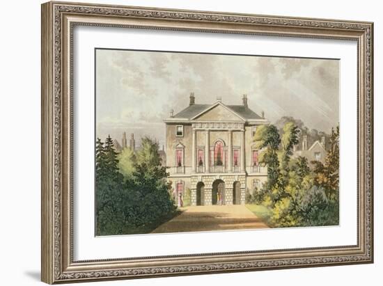 The New Lodge, Richmond Park, from Ackermann's 'Repository of Arts', Published C.1826-John Gendall-Framed Giclee Print