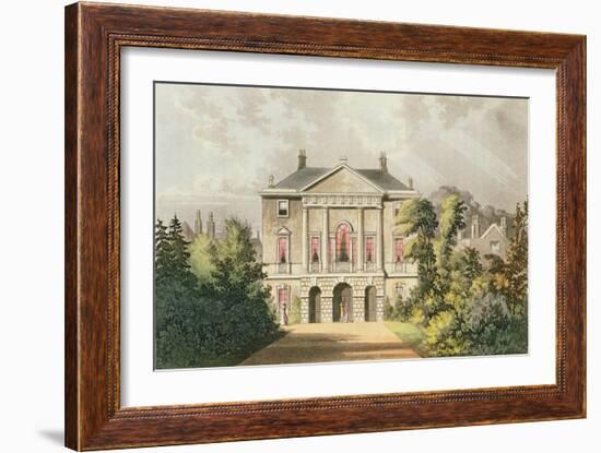 The New Lodge, Richmond Park, from Ackermann's 'Repository of Arts', Published C.1826-John Gendall-Framed Giclee Print