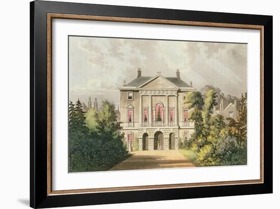 The New Lodge, Richmond Park, from Ackermann's 'Repository of Arts', Published C.1826-John Gendall-Framed Giclee Print