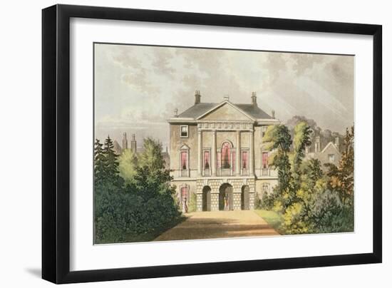 The New Lodge, Richmond Park, from Ackermann's 'Repository of Arts', Published C.1826-John Gendall-Framed Giclee Print