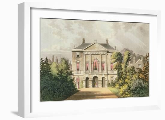 The New Lodge, Richmond Park, from Ackermann's 'Repository of Arts', Published C.1826-John Gendall-Framed Giclee Print