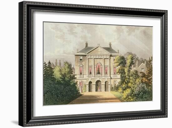 The New Lodge, Richmond Park, from Ackermann's 'Repository of Arts', Published C.1826-John Gendall-Framed Giclee Print