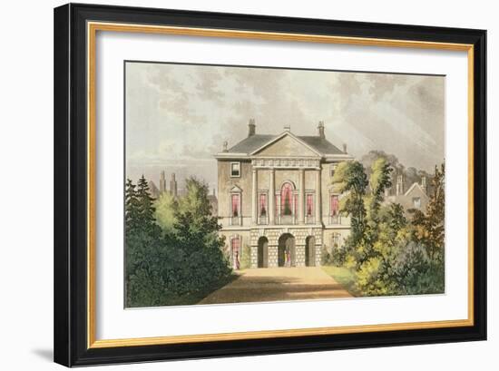 The New Lodge, Richmond Park, from Ackermann's 'Repository of Arts', Published C.1826-John Gendall-Framed Giclee Print